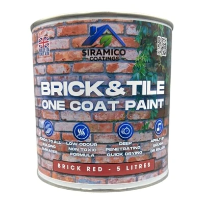 Image of SIRAMICO COATINGS BRICK &amp; TILE PAINT/BRICK RED MATT / 5 Liters