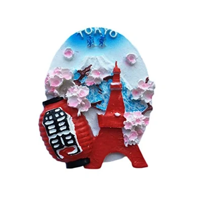 Image of Tokyo Tower Japan 3D Refrigerator Magnet Travel Sticker Souvenirs,Hand made Home &amp; Kitchen Decor,Japan Fridge