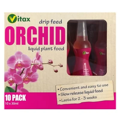 Image of Vitax Orchid Drip Feed Mini Bottles (Pack of 10) Houseplant Care,30ml