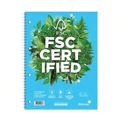 Image of Silvine Premium Environmentally Friendly Ruled Notebook A4 (5 Pack)