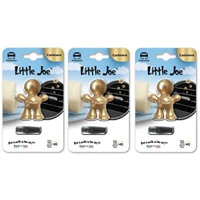Image of Little Joe Set of 3 Air Freshener Up to Zi 45 Days Fresh in Car, Truck, Office, Home, Wardrobe etc. (Gold/Cashmere/Similar PR 1 Million)