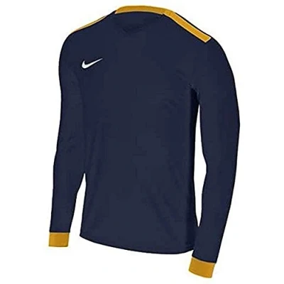 Image of Nike Men Dry Park Derby II Long Sleeve Top Pine Green/University Gold/University Go, X Large