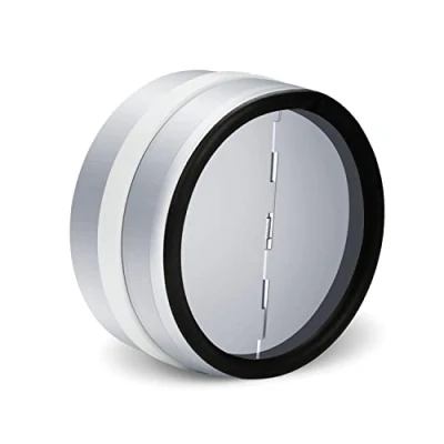 Image of WeCooper 100mm 4 inch Connector with Backdraught Shutter, Non Return Damper Flap to Connect Duct Pipe or Flexible Hose