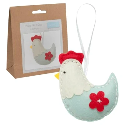 Image of Trimits Felt Decoration Kits, 11 x 10cm, Hen