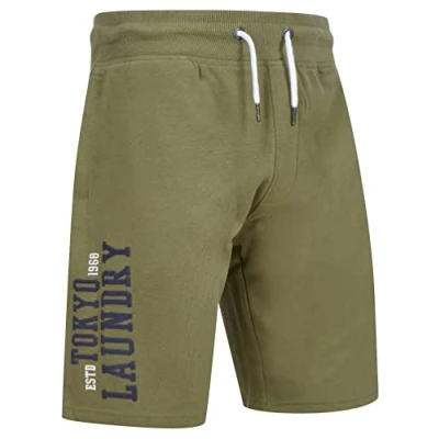 Image of Tokyo Laundry Men&#039;s Siding Multi Pocket Jogger Shorts Deep Lichen Green