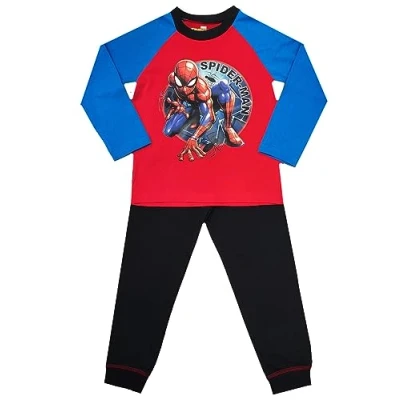Image of Marvel Boys Spiderman PJ (as8, age, 9_years, 10_years, regular) Multicolour (SKP4920)