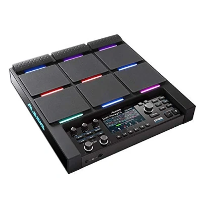 Image of Alesis Strike Multipad 9 Trigger Percussion Pad with RGB Backlighting, Sampler, Looper, On Board 2 In/2 Out Soundcard, Sample loading via USB Thumb Drives and Radiant 4.3 Inch Display