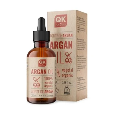 Image of ARGAN 100% Pure Organic Vegan Oil 100 ml Cold Pressed BIO for Body, Face, Hair, Nails and Beard Glass Bottle
