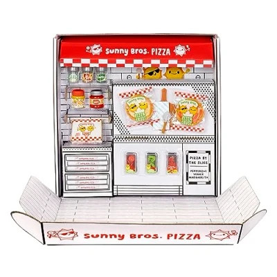 Image of MGA&#039;s Miniverse Make It Mini Food Pizza Party Replica Collectibles Not Edible Suitable for Kids Ages 8+ and Collectors