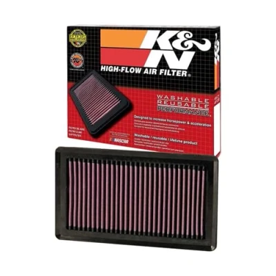 Image of K&amp;N Engine Air Filter: High Performance, Premium, Washable, Replacement Compatible with 2004 2019 Nissan/Chevy/Venucia (NV200, AD, Cube, Evalia, Wingroad, March, Micra, other models), 33 2375