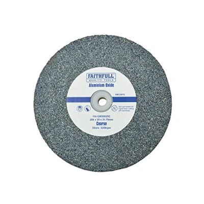 Image of Faithfull FAIGW20025C Bench Grinding Wheel Alox 200mm x 25mm Coarse