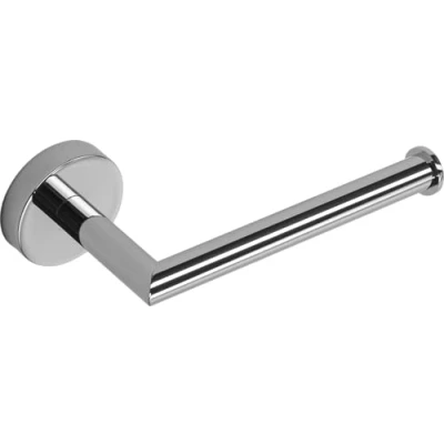 Image of Croydex Flexi Fix Epsom Toilet Roll Holder Durable Chrome Paper Holder, Screw or Glue Installation, Use Existing Holes, No Drilling Required, All Fixings Included, 5.4x16.2x7.8cm