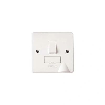 Image of Click DP Switched Fused Spur 13A White PVC Flex Outlet