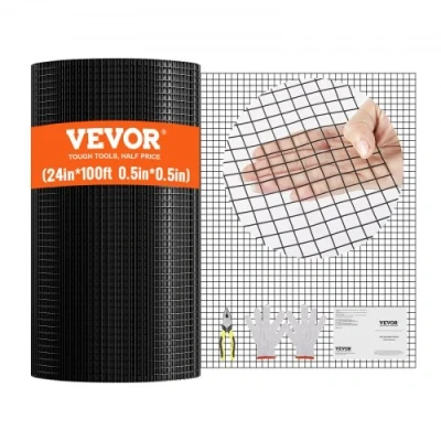 Image of VEVOR Hardware Cloth, 24&#039;&#039; x 100&#039; Galvanized Wire Mesh Roll, 19 Gauge Chicken Fence Vinyl Coating Metal for Coop Barrier, Rabbit Snake Fences, Poultry Enclosures