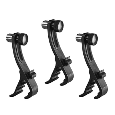 Image of Harilla Drum Microphone Mic clamp Holder , Snare And Percussion Clip Rim