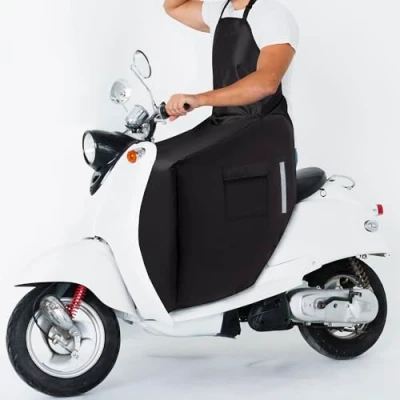 Image of Thermal Leg Cover WITH FLEECE for Scooters and Motorbike Riders Year Round Cold, Rain Weather Protection, Water Protection Blanket Universal Black [088]