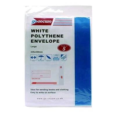 Image of Go Secure Extra Strong Polythene Envelopes 345x430mm (Pack of 50) PB08229