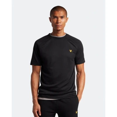 Image of Lyle &amp; Scott CORE Raglan Sports Tshirt, Men&#039;s, Size: Medium, Jet black