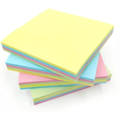 Image of Post it Sticky Notes Pastel Removable Pads to Do List Note for Home, Office and School Memo Pack of 4 76mm x 100 Sheets Per Pad