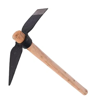 Image of Airshi Garden Pickaxe, Hand Tool Pickaxe for Digging Mattock Rugged, Forged Weeding Hoe One Piece Intact Drop Gardening Pick Axe Cutter Home Improvements