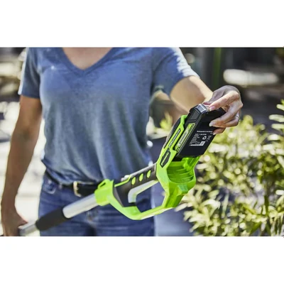 Image of Greenworks 24V Cordless Pole Hedge Trimmer 51cm (20&quot;) Battery and charger not included 2200207