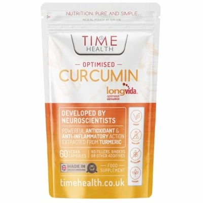 Image of Longvida Curcumin Clinically Studied 285XAUC Increased Bioavailability Vegan Pullulan UK Made GMP Standards Zero Additives