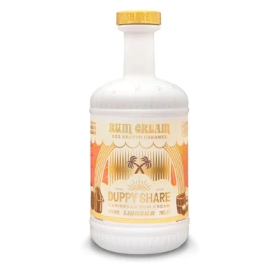 Image of Duppy Share Sea Salted Caramel Caribbean Rum Cream Liqueur, 15% ABV, 70cl