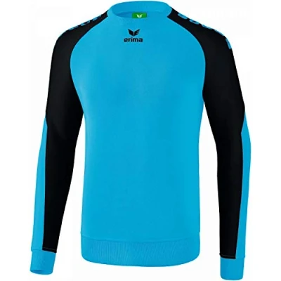 Image of Erima Men Essential 5 C Sweat Shirt Curacao/Black, 2X Large