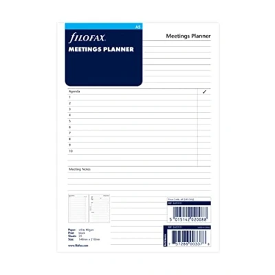 Image of Filofax A5 Meetings Planner