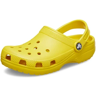 Image of Crocs Unisex Classic Clog Slides, Sunflower, 7 UK