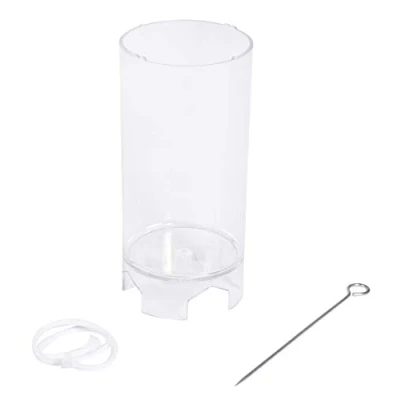 Image of Rayher 3117100 Pillar Candle Mould and Wick for Making, Casting DIY Decorations, Diameter 5 cm, Height 10 cm