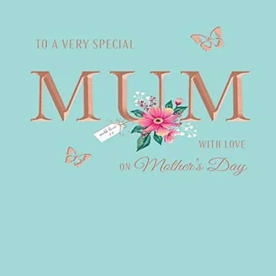 Image of Avant Garde Modern Mother&#039;s Day Card Special Mum 8 x 6 inches