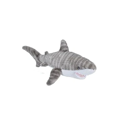 Image of Wild Republic Cuddlekins Eco Mini Tiger Shark, Stuffed Animal, 8 Inches, Plush Toy, Fill is Spun Recycled Water Bottles, Friendly