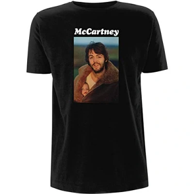 Image of Paul McCartney Photo Official Tee T Shirt Mens Unisex (Large) Black