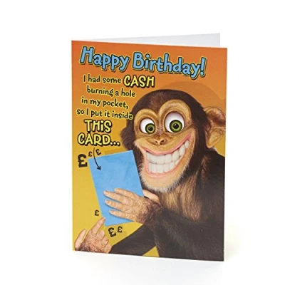 Image of UK Greetings UKG Card 40 SA Giggles, Multi, 345334 0 1