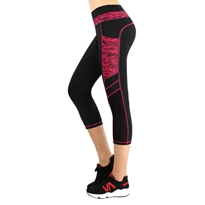 Image of Sugar Pocket Womens Outdoor Capris Fitness Tights Leggings Walking Yoga Pants M