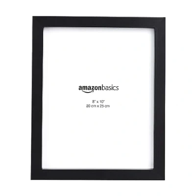 Image of Amazon Basics Rectangular Photo Frame for Tabletop and Wall Display, 2 Pack, Black, 20 cm x 25