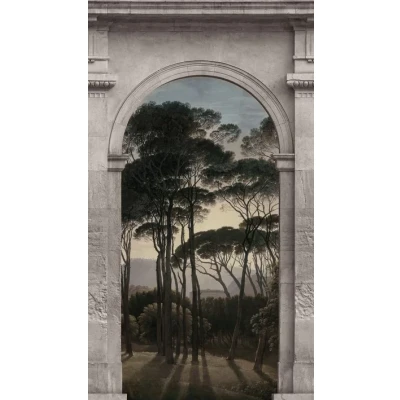 Image of Livingwalls Landscape The Wall Non Woven Wallpaper 1.59 m x 2.80 Grey Green Beige Made in Germany 382491