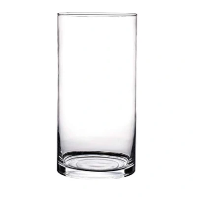 Image of KNIKGLASS Glass Vase, Flower Vase Glass, Decoration Transparent (A, 25 CM x 12 CM)