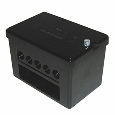 Image of Greenbrook 2 x 5 Way DP 100A Service Connector Block Black