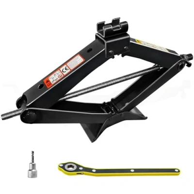 Image of AXOTEN Max 2.5T Car Jack with Hand Crank Trolley Scissor for Cars/SUVs/MPV