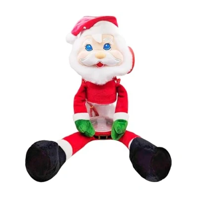 Image of Kids Sweets Gift for Christmas Cute Santa Candy Jar Doll Backpack Treat Bag. Chocolate, Cookie Stocking Fillers, Secret Gifts, Gifts