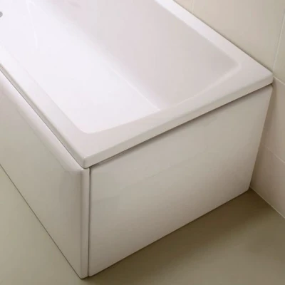 Image of Vitra Neon Bath Flat End Panel White 800 mm 54950001000