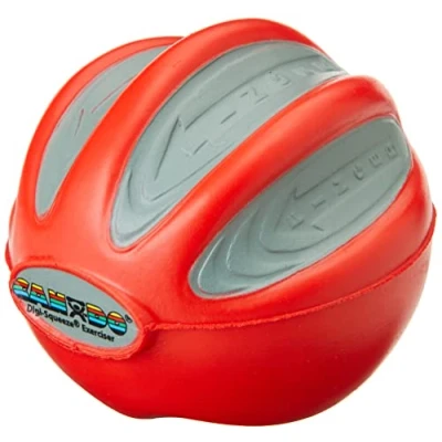 Image of CanDo Hand exerciser finger strengthener Digi Squeeze, red (light), 10 1971
