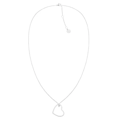 Image of Tommy Hilfiger Jewelry Women&#039;s Stainless Steel Pendant Necklace Embellished with Crystals 2780756