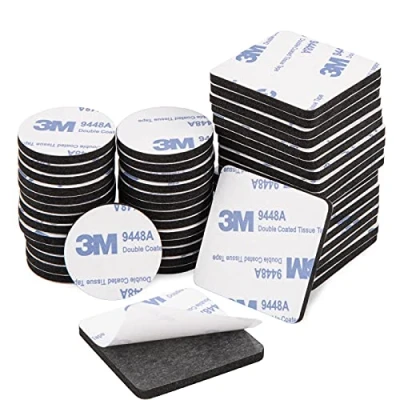 Image of ZISMA Double Sided Sticky Pads 50 Pcs Heavy Duty Strong Mounting Adhesive Foam Waterproof Tape Square (40mm x 40 mm) &amp; Round (30mm)