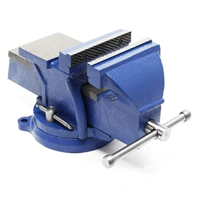 Image of Heavy Duty Vice with Anvil and Clamping Jaws 150 mm Workbench Tool Workshop Clamp Material Fixing