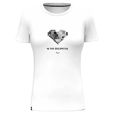 Image of Salewa Pure Heart Dry T Shirt Women, White, L, Female