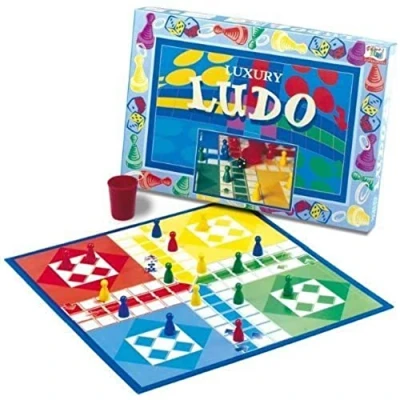 Image of IDEAL Ludo: traditional Board game Classic Games For 2 4 Players Ages 3+