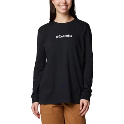 Image of Columbia North CASCADES TEE Long sleeved top, Women&#039;s, Size: XS, Black